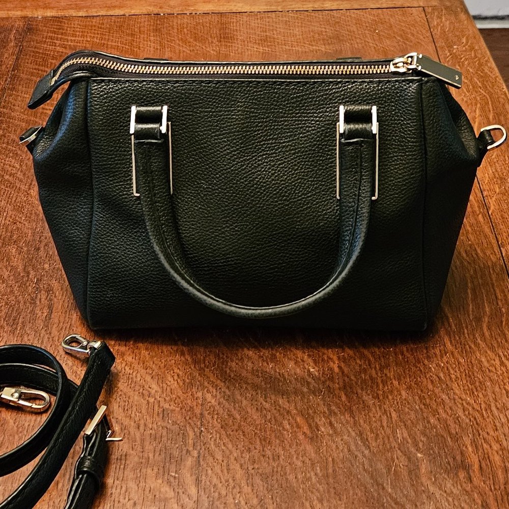 Kate Spade Black Pebbled Leather Tote/Crossbody Bag - Picture 3 of 7
